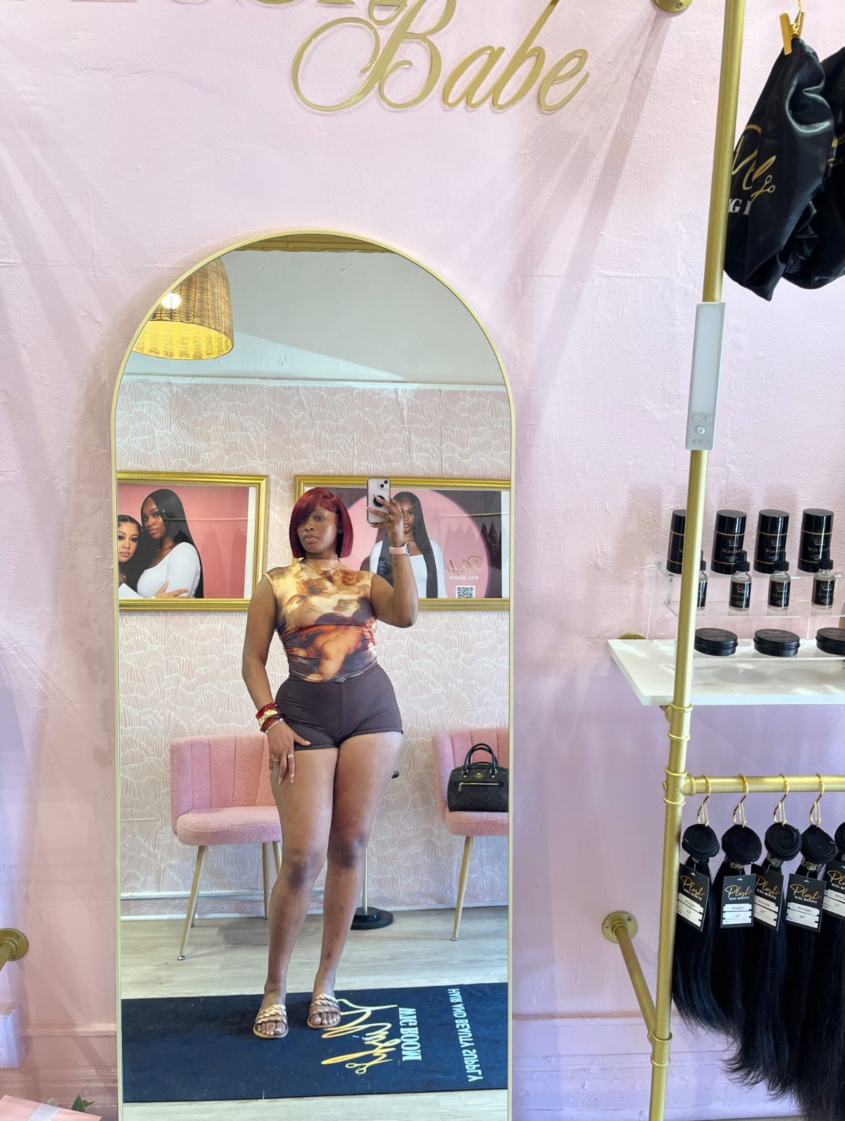 Inside the Plush Wig Room salon on Monroe Avenue